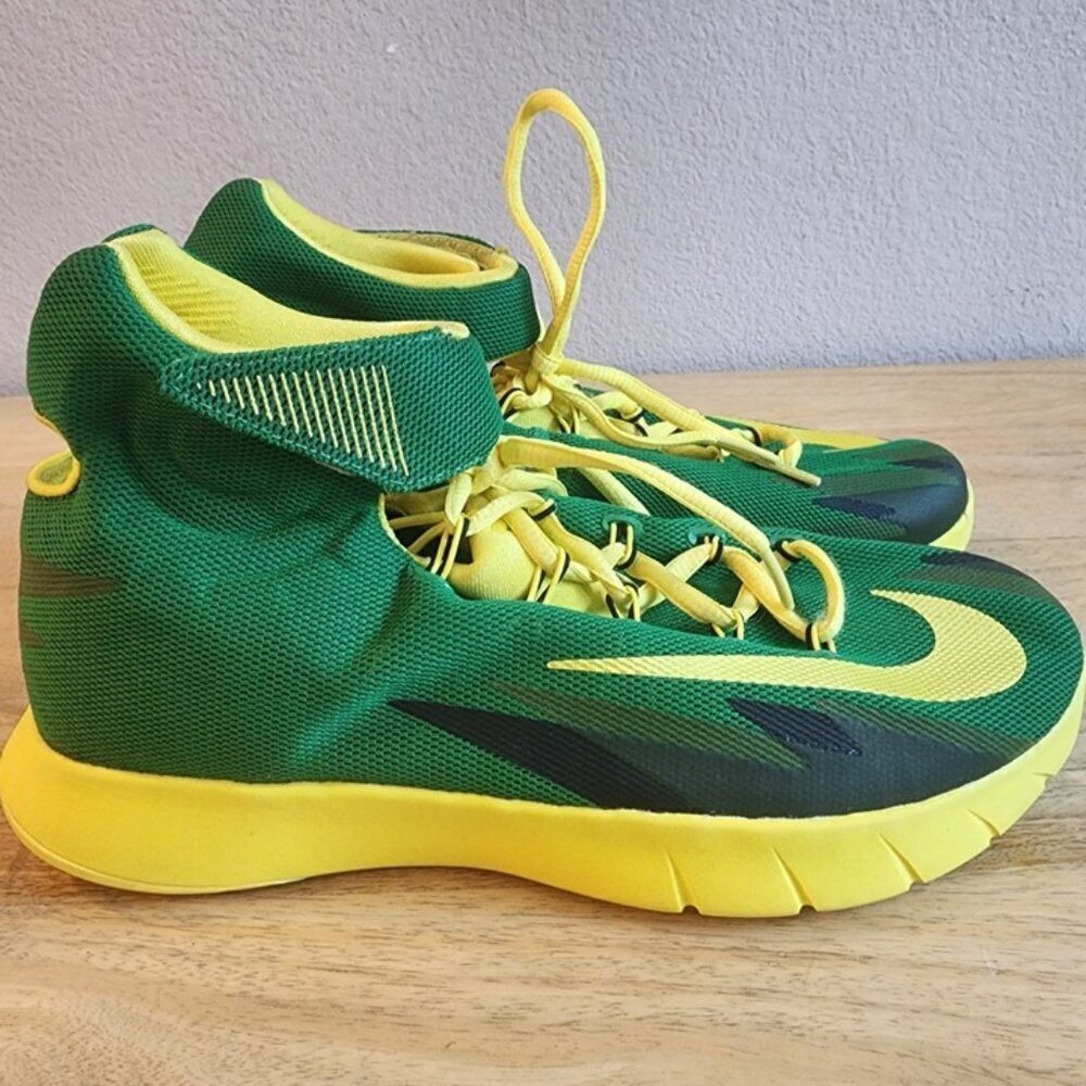 Nike Zoom HyperRev Shoes Men’s 8.5 Oregon Ducks Green Yellow Basketball Sneakers
